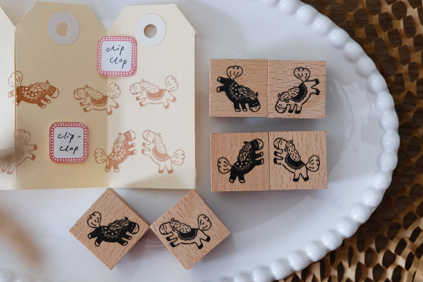 Clip-Clop Rubber Stamps