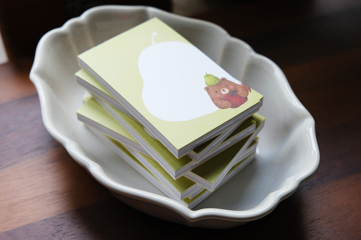 Memo Pad: Foodie Bears
