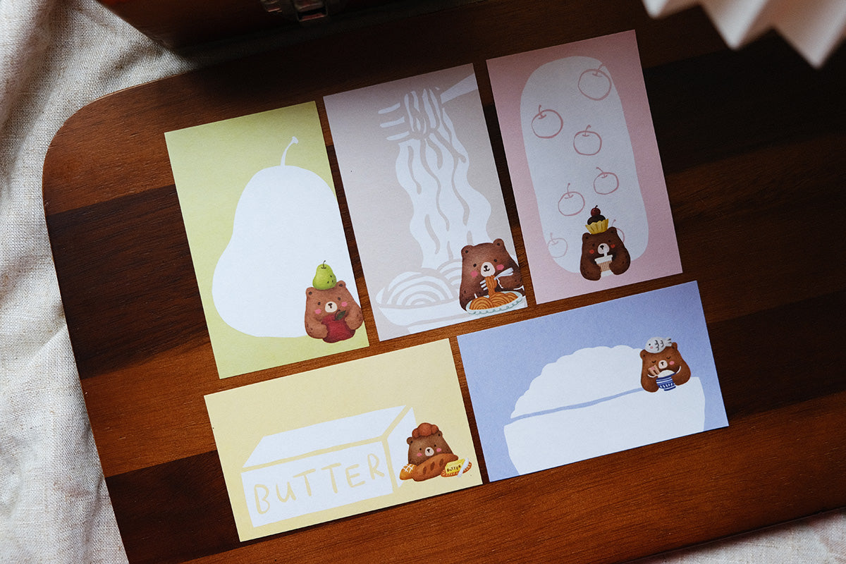 Memo Pad: Foodie Bears