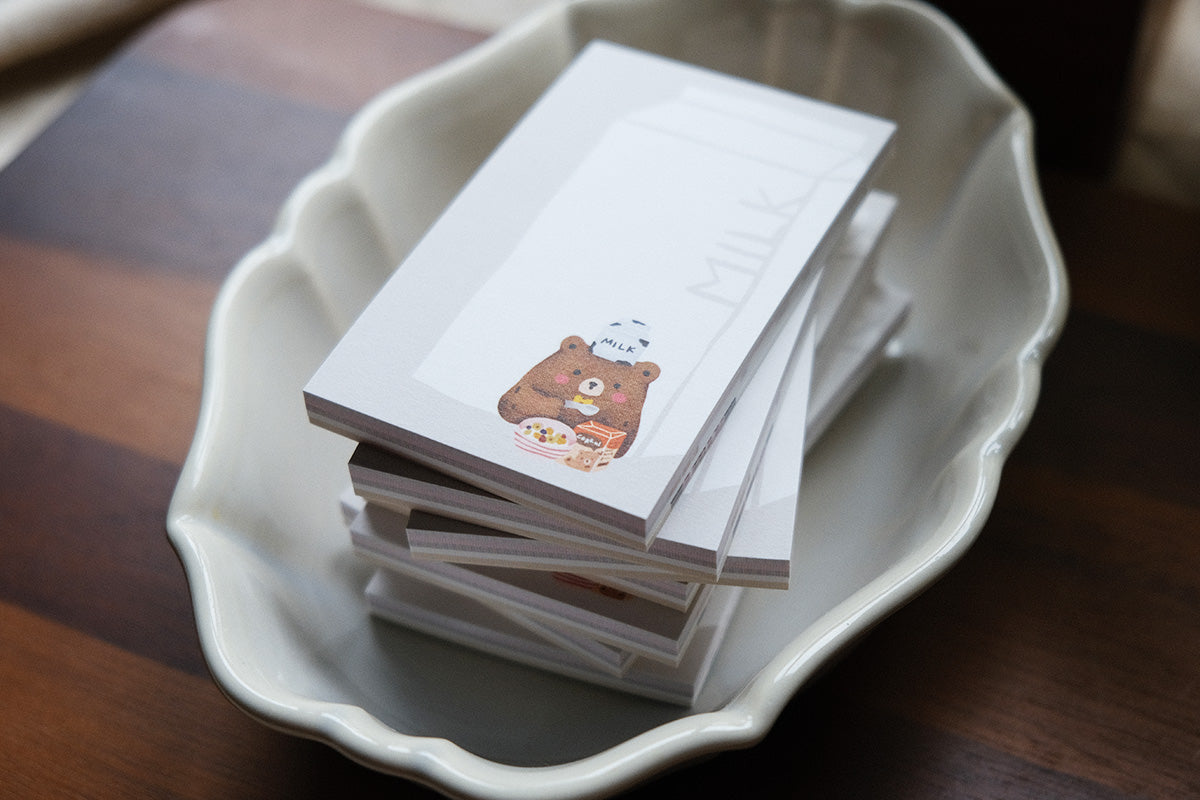 Memo Pad: Foodie Bears
