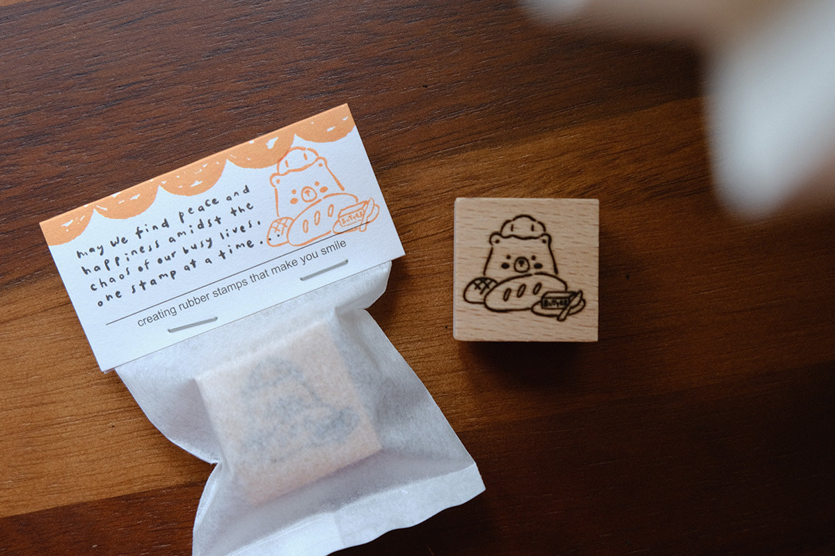 Foodie Bears Rubber Stamps