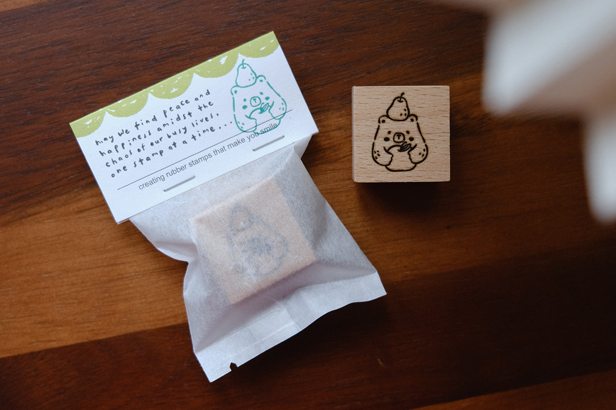 Foodie Bears Rubber Stamps
