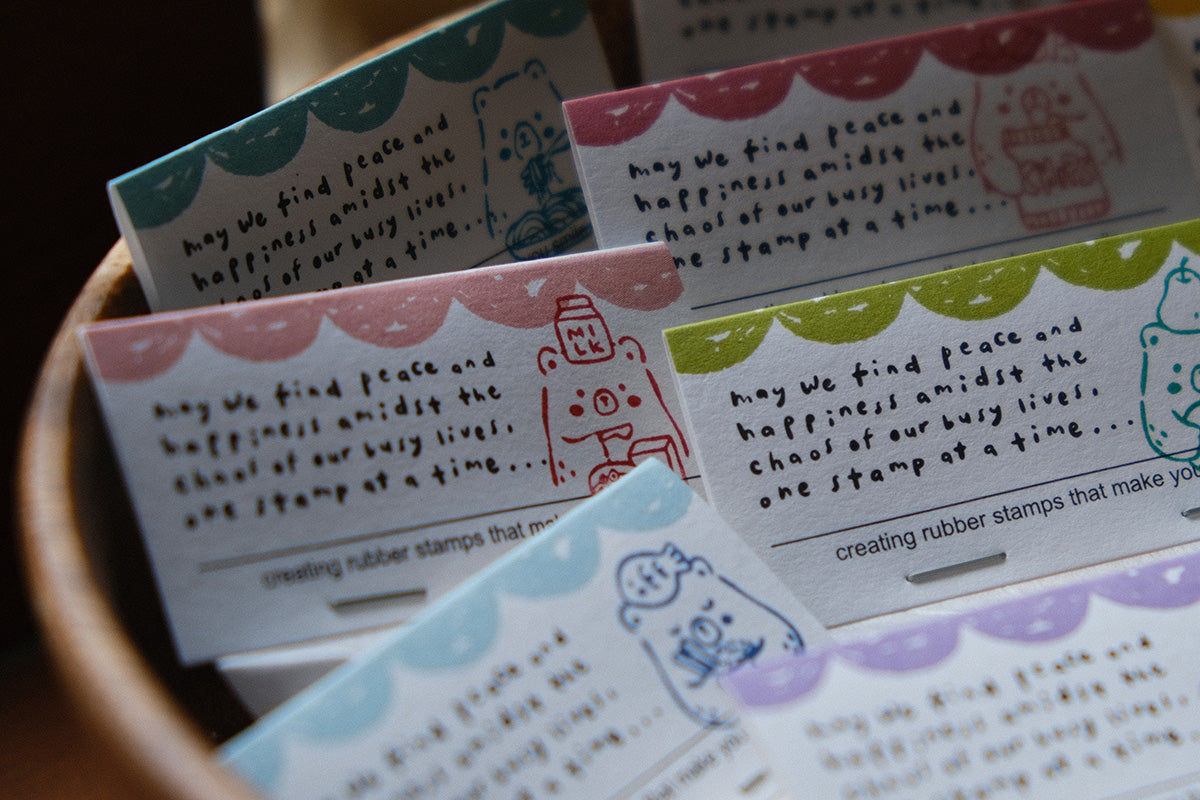 Foodie Bears Rubber Stamps