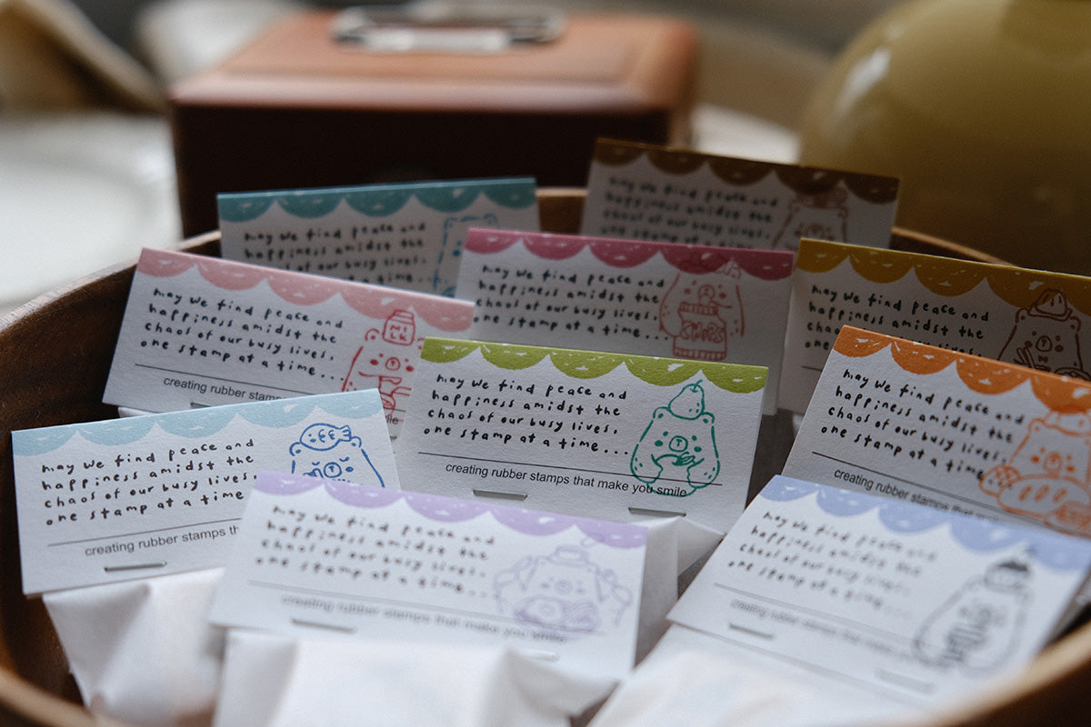 Foodie Bears Rubber Stamps