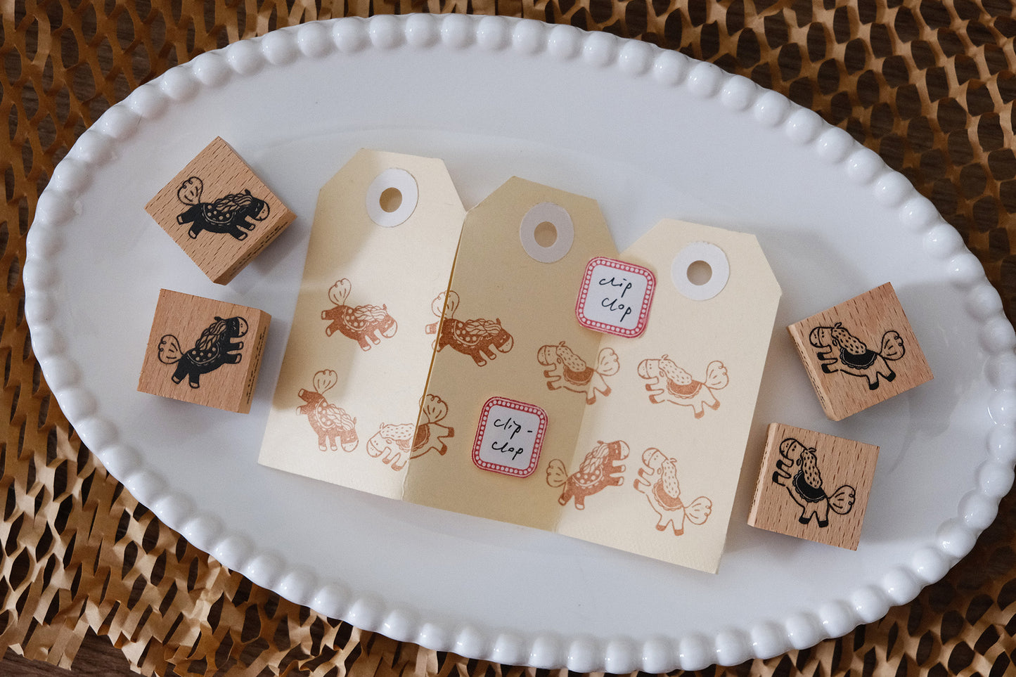 Clip-Clop Rubber Stamps