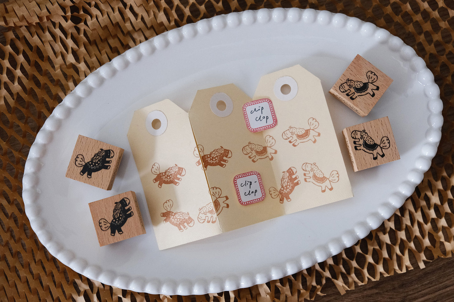 Clip-Clop Rubber Stamps
