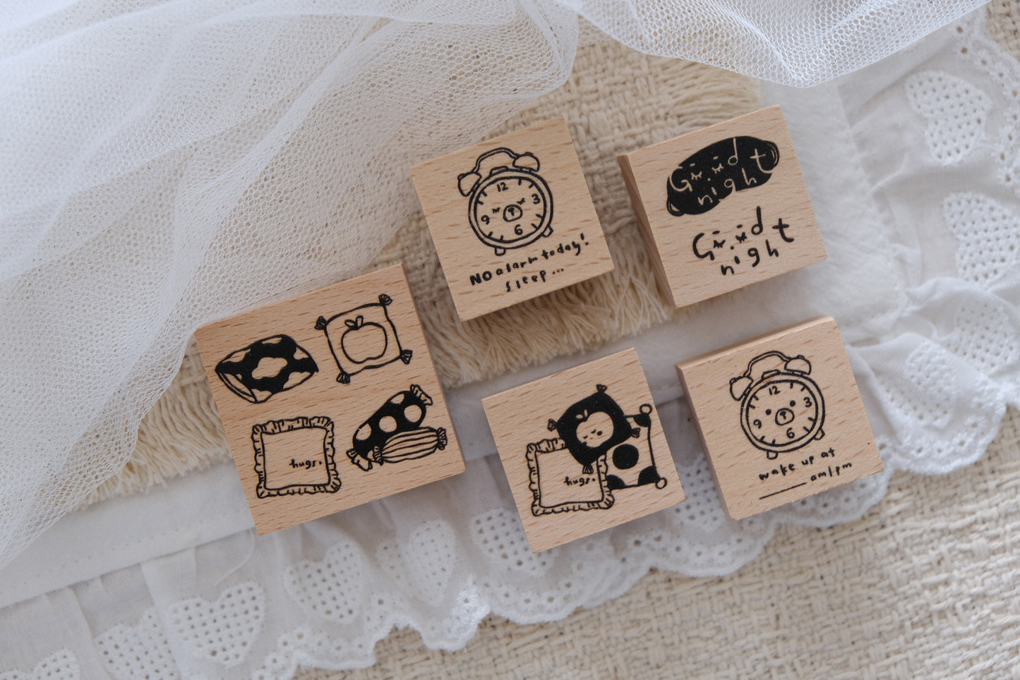 {Good Night} Series: Rubber Stamps