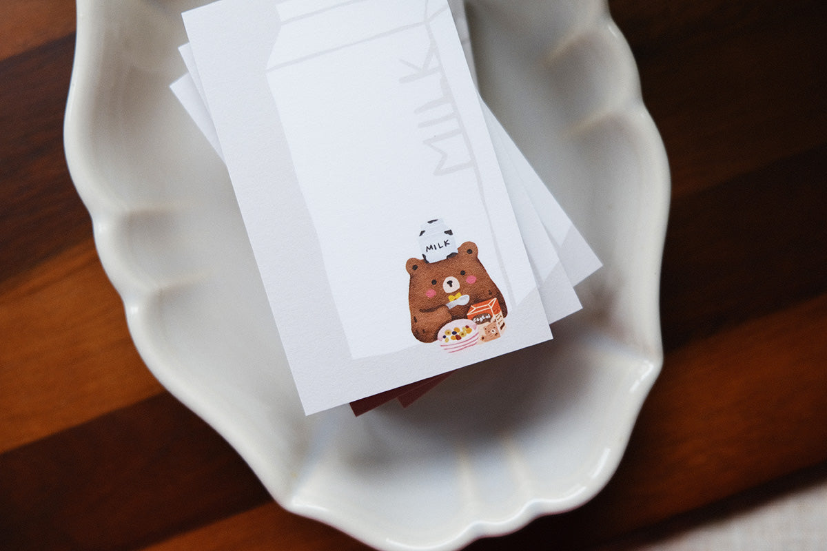 Memo Pad: Foodie Bears
