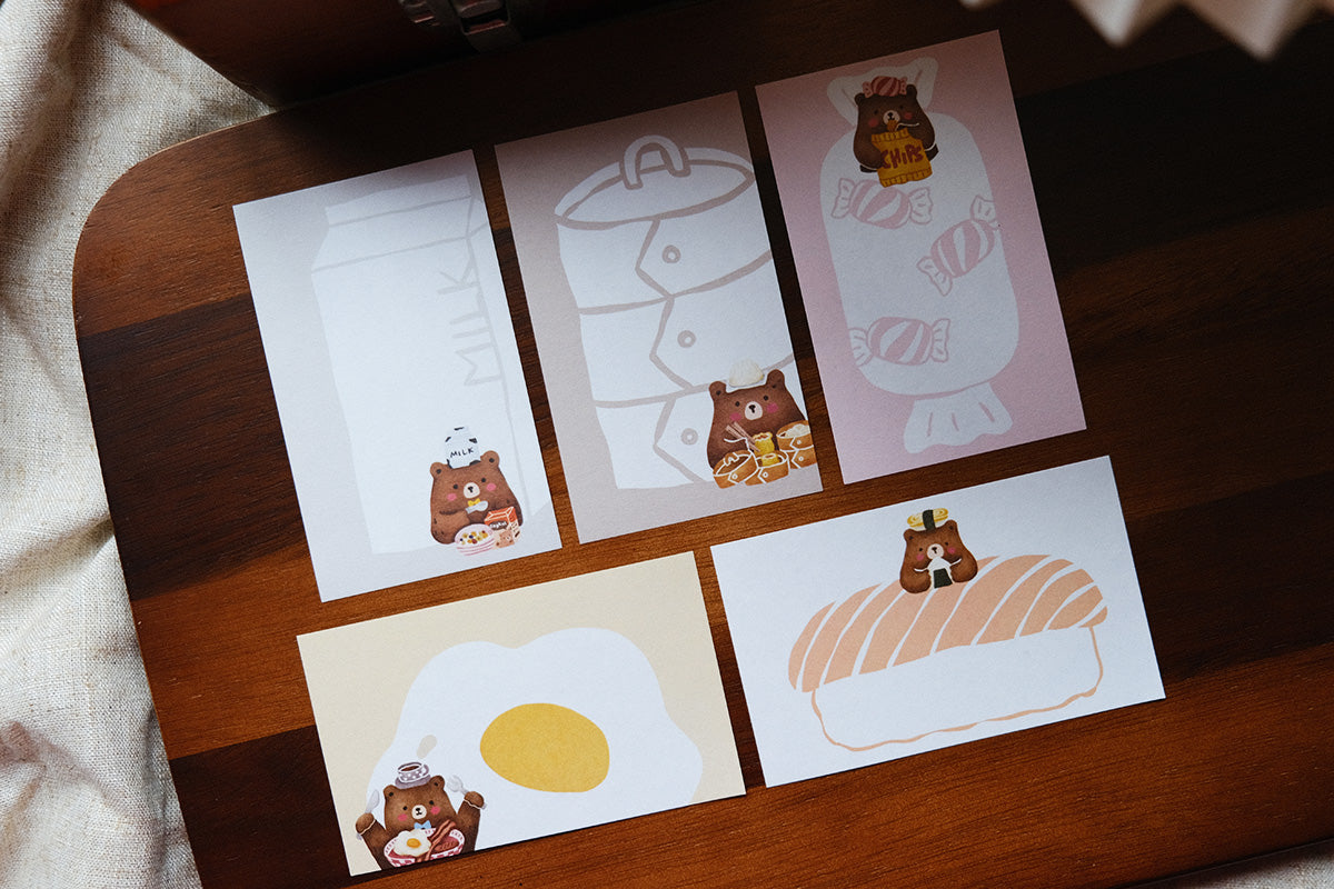 Memo Pad: Foodie Bears