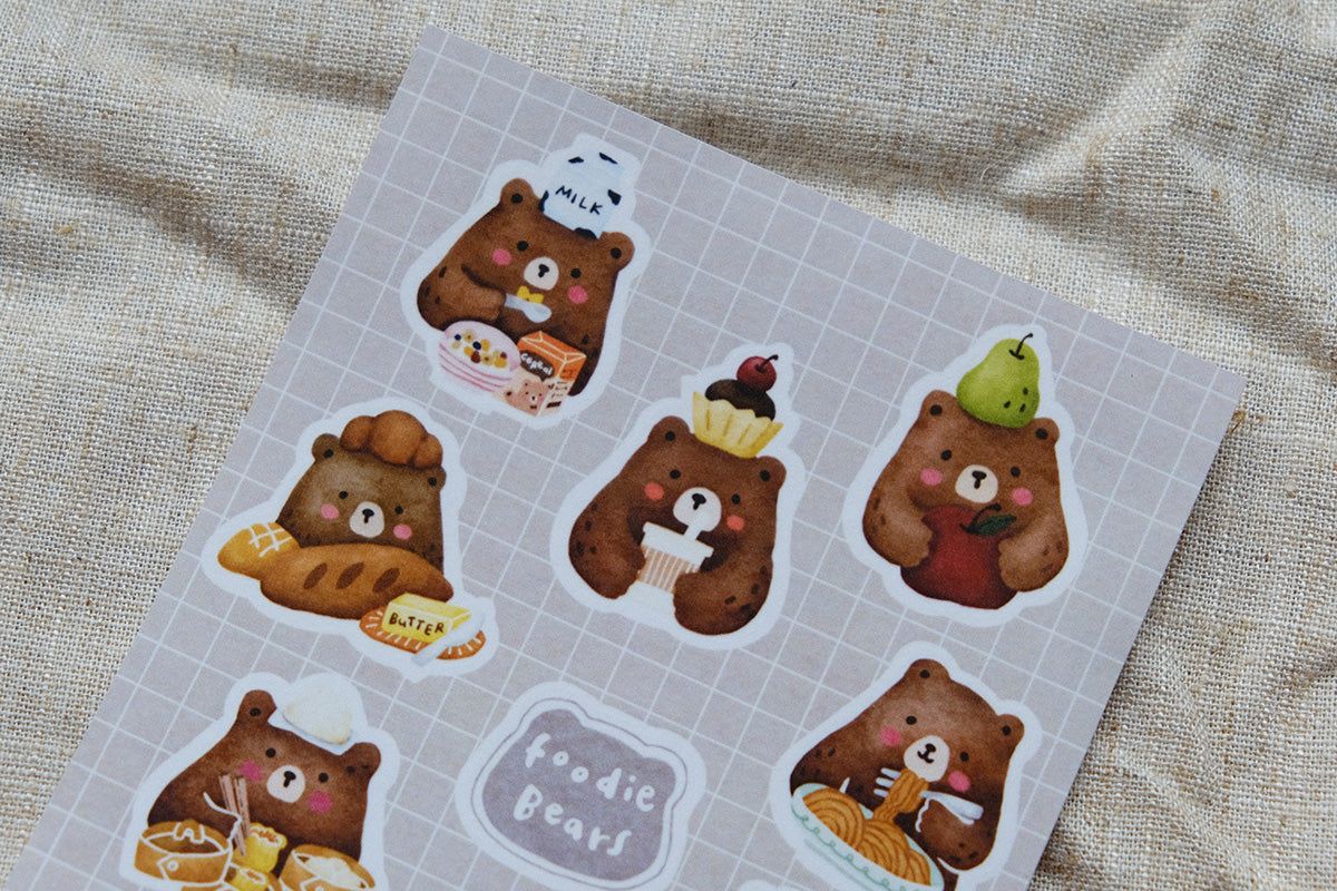 Stickers: Foodie Bears