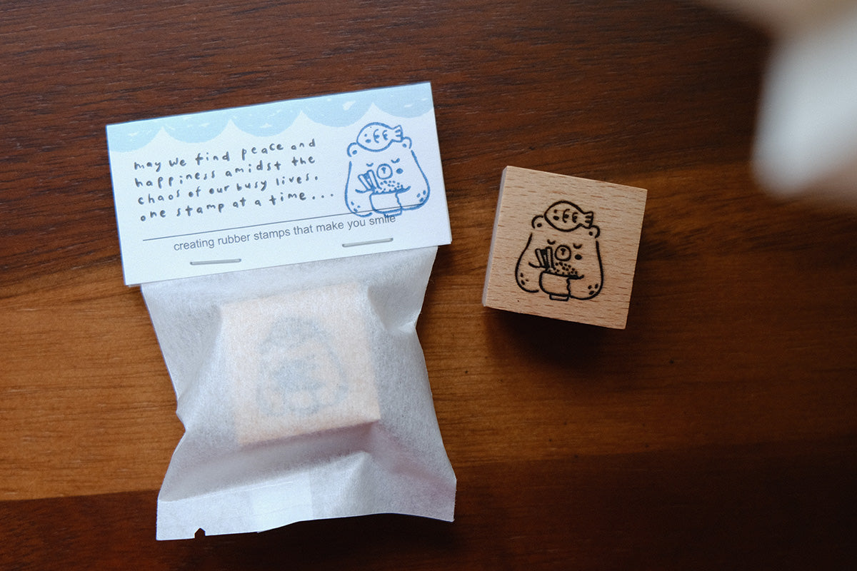 Foodie Bears Rubber Stamps