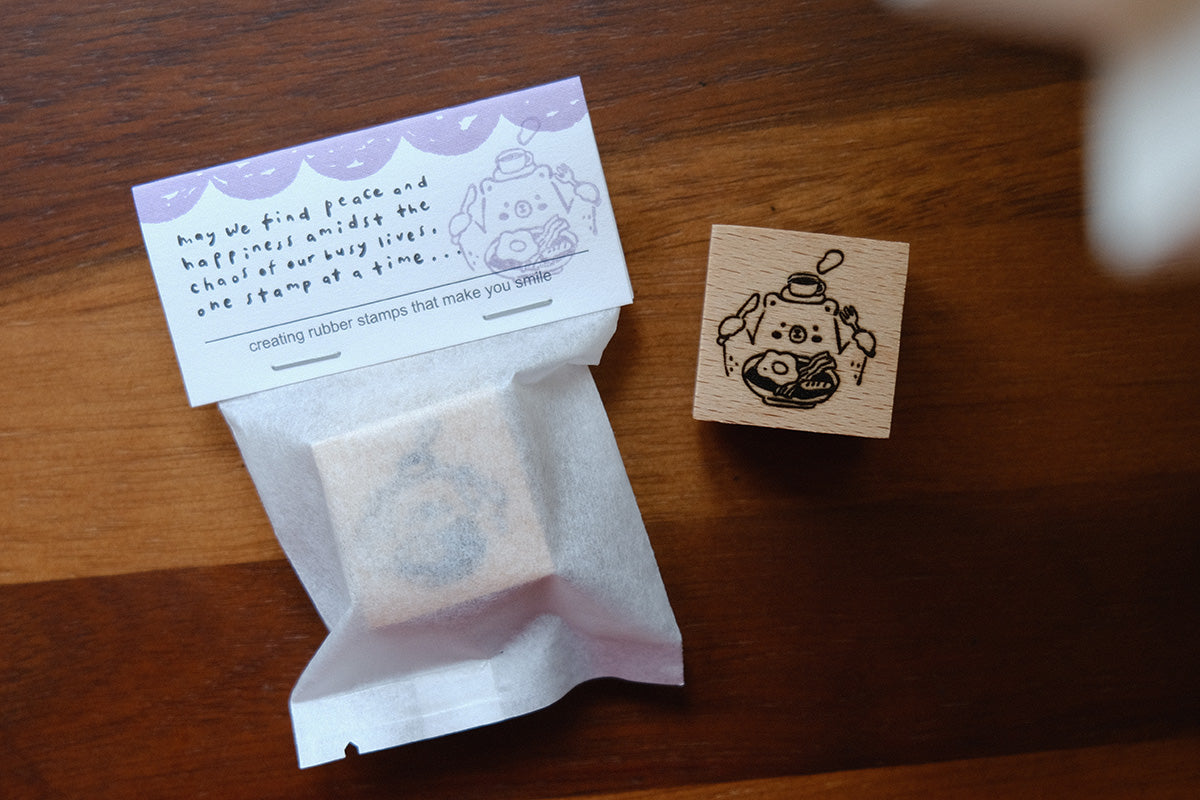 Foodie Bears Rubber Stamps