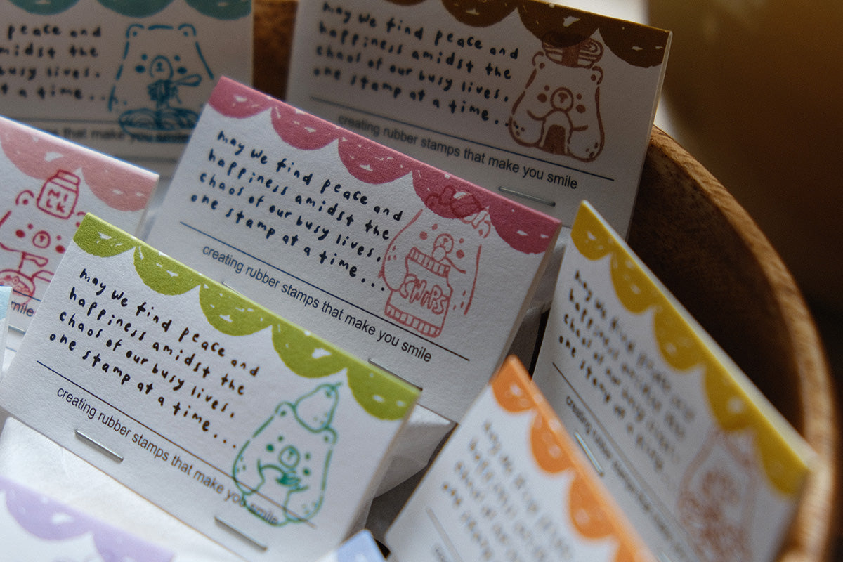 Foodie Bears Rubber Stamps