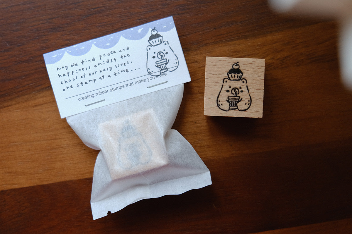Foodie Bears Rubber Stamps