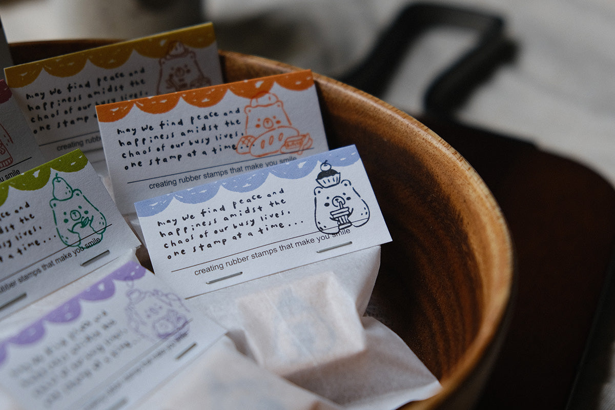 Foodie Bears Rubber Stamps