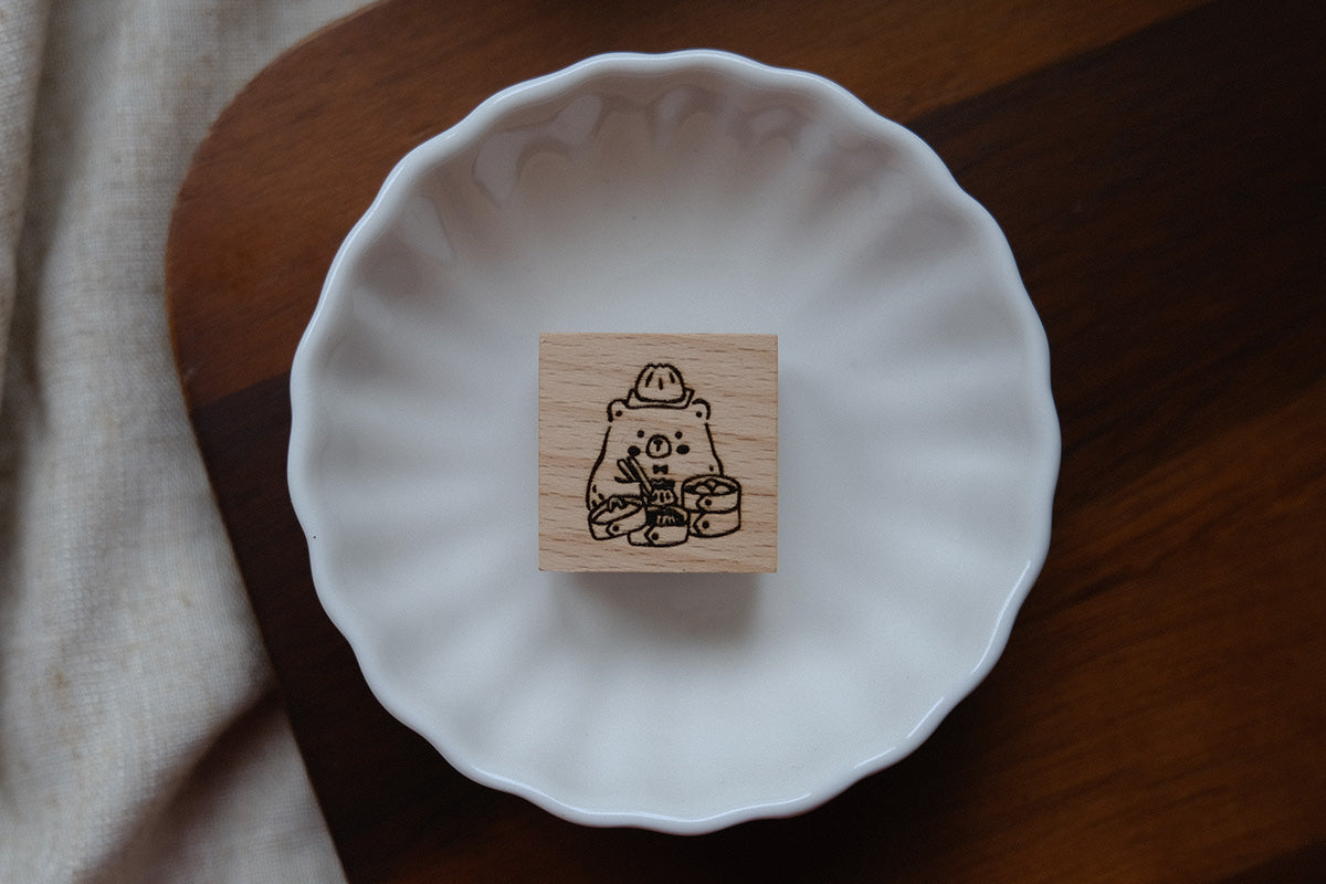 Foodie Bears Rubber Stamps