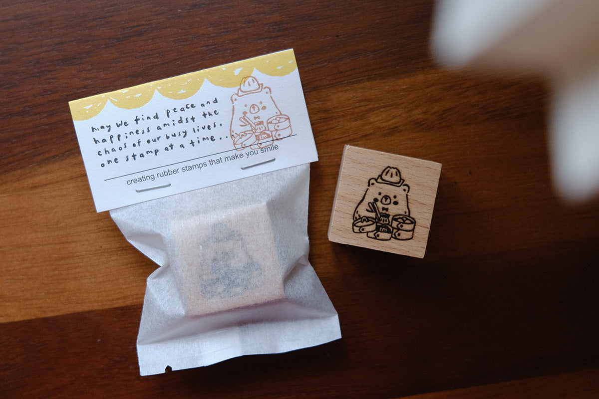 Foodie Bears Rubber Stamps