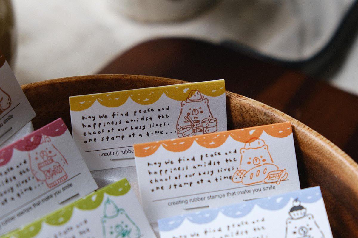 Foodie Bears Rubber Stamps