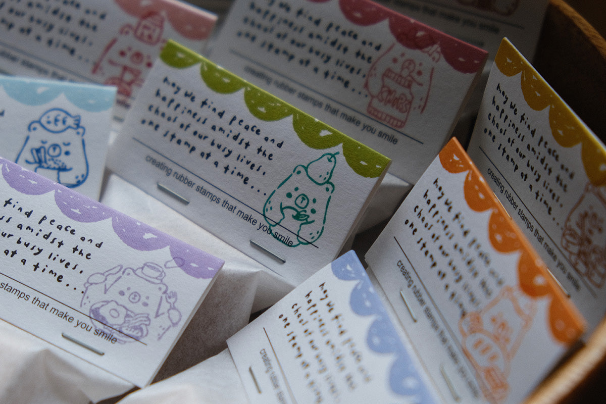 Foodie Bears Rubber Stamps