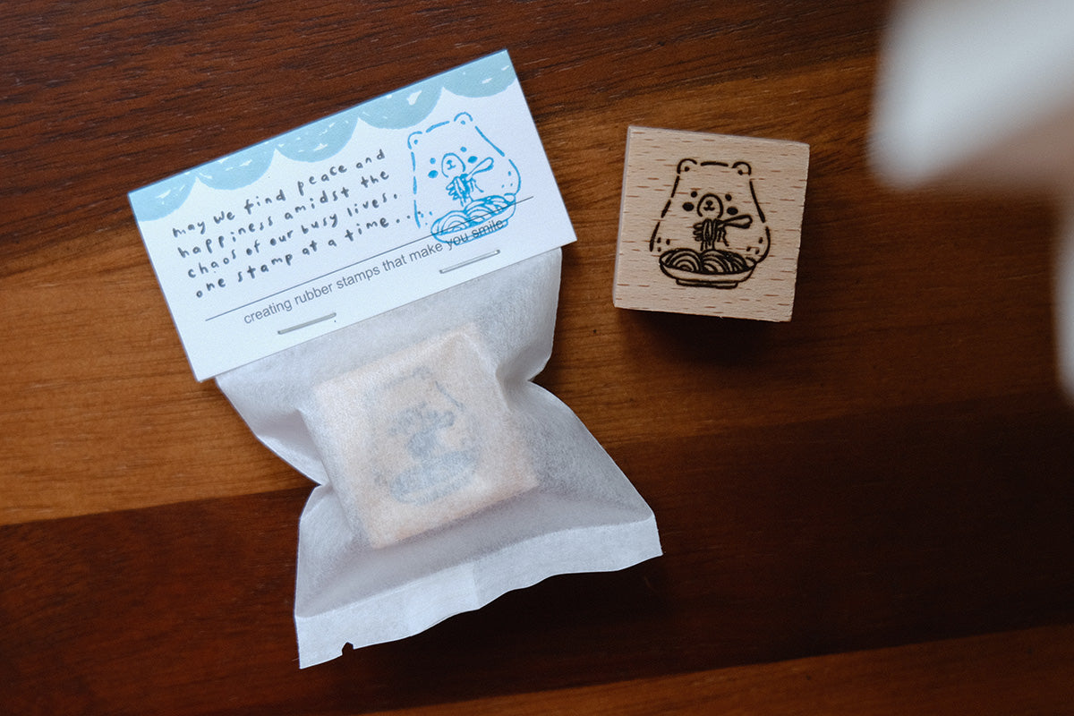Foodie Bears Rubber Stamps