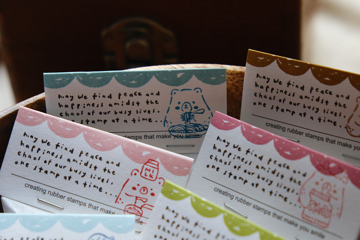 Foodie Bears Rubber Stamps