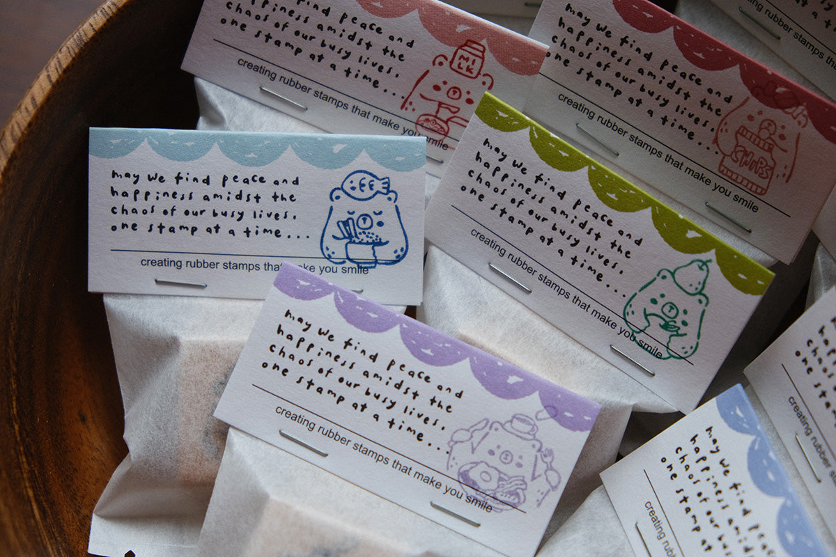 Foodie Bears Rubber Stamps