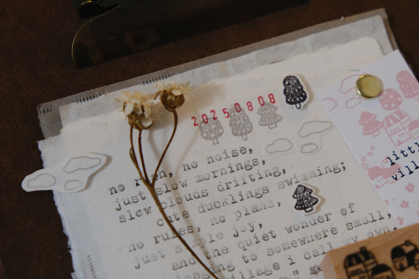 Little Village: Rubber Stamps Set