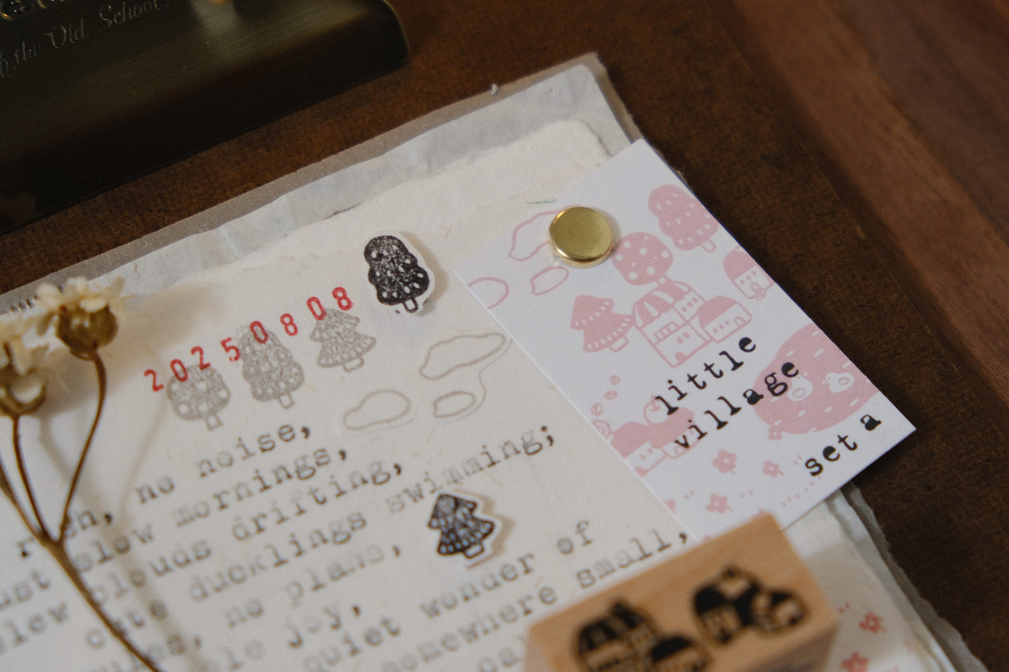 Little Village: Rubber Stamps Set