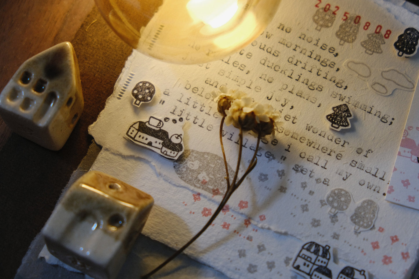 Little Village: Rubber Stamps Set