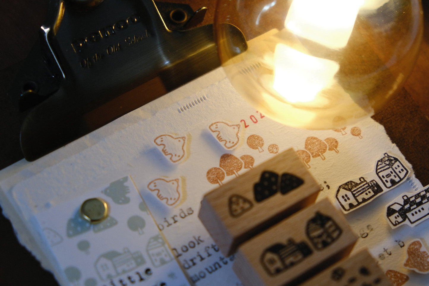 Little Village: Rubber Stamps Set