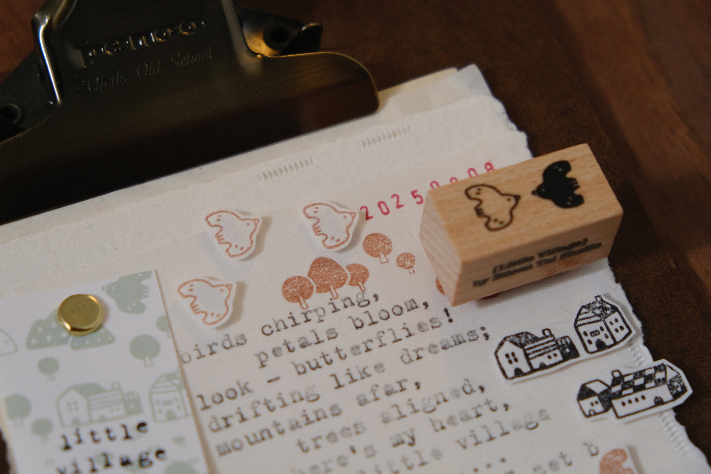 Little Village: Rubber Stamps Set
