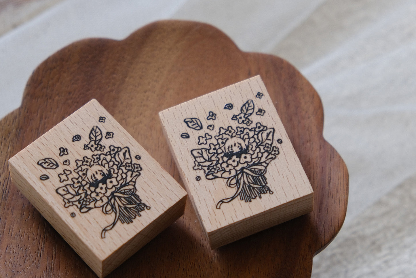 Bouquet of Flowers: Rubber Stamp