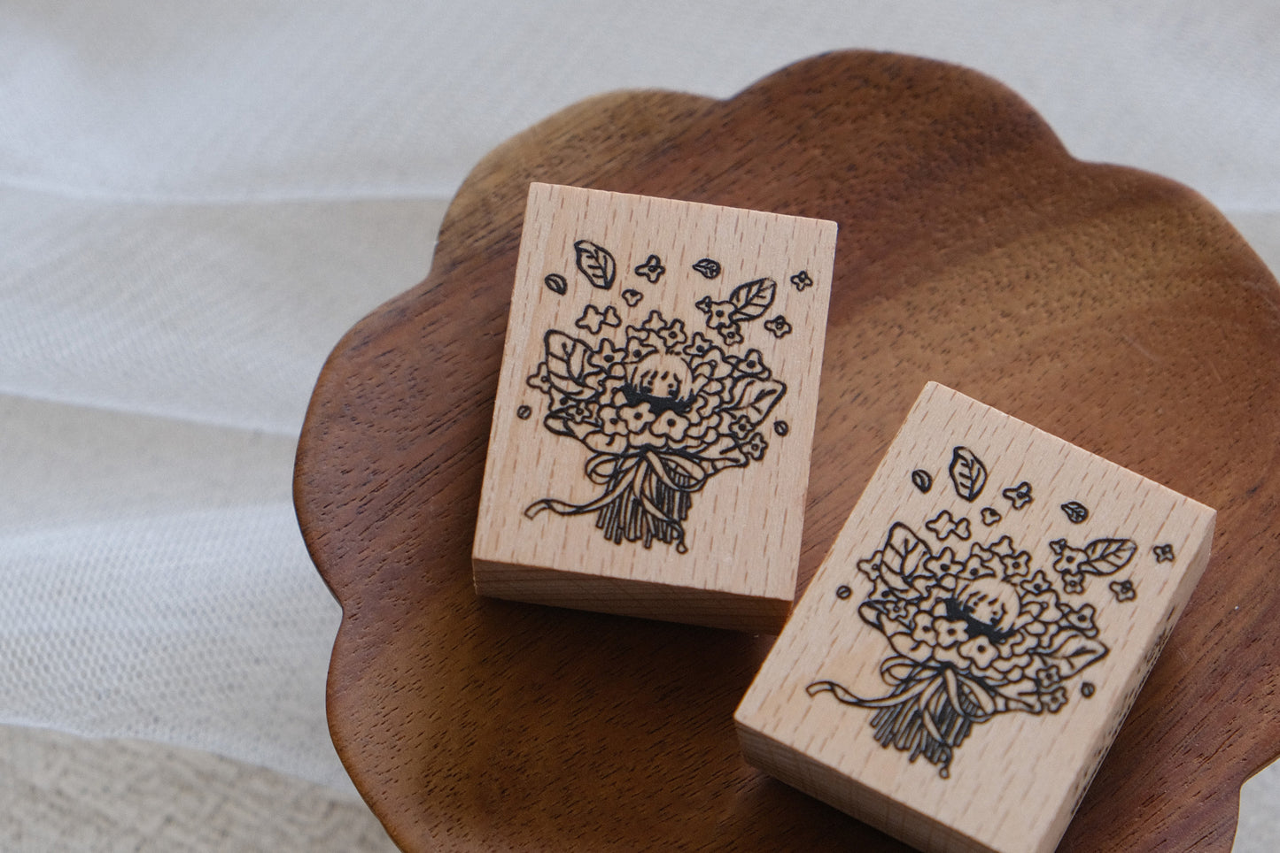 Bouquet of Flowers: Rubber Stamp