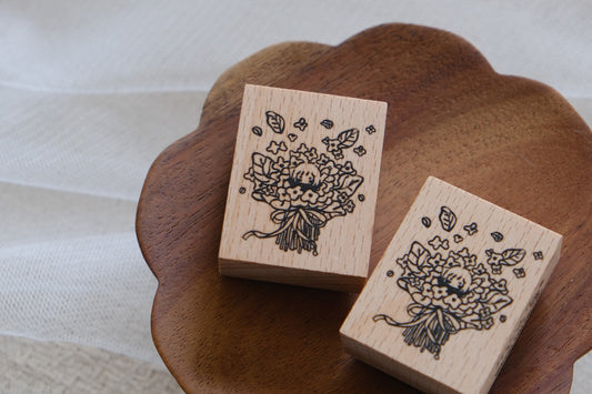 Bouquet of Flowers: Rubber Stamp