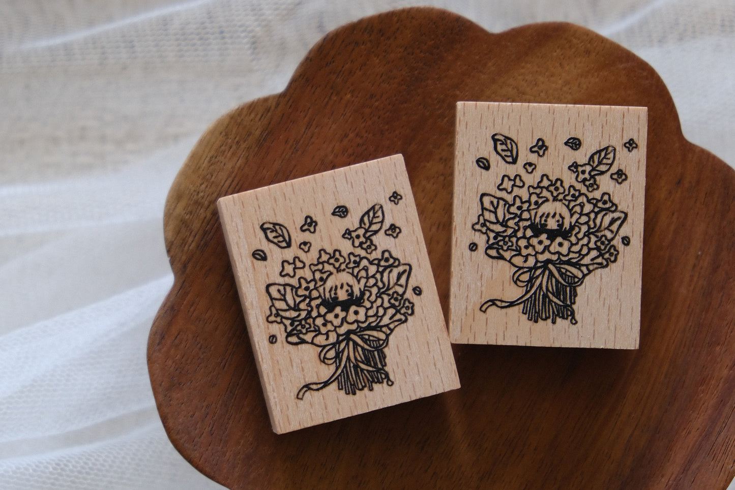 Bouquet of Flowers: Rubber Stamp