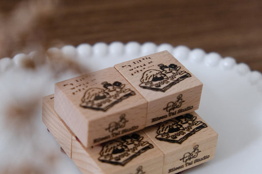 My World on Paper | Journaling Girl Rubber Stamp