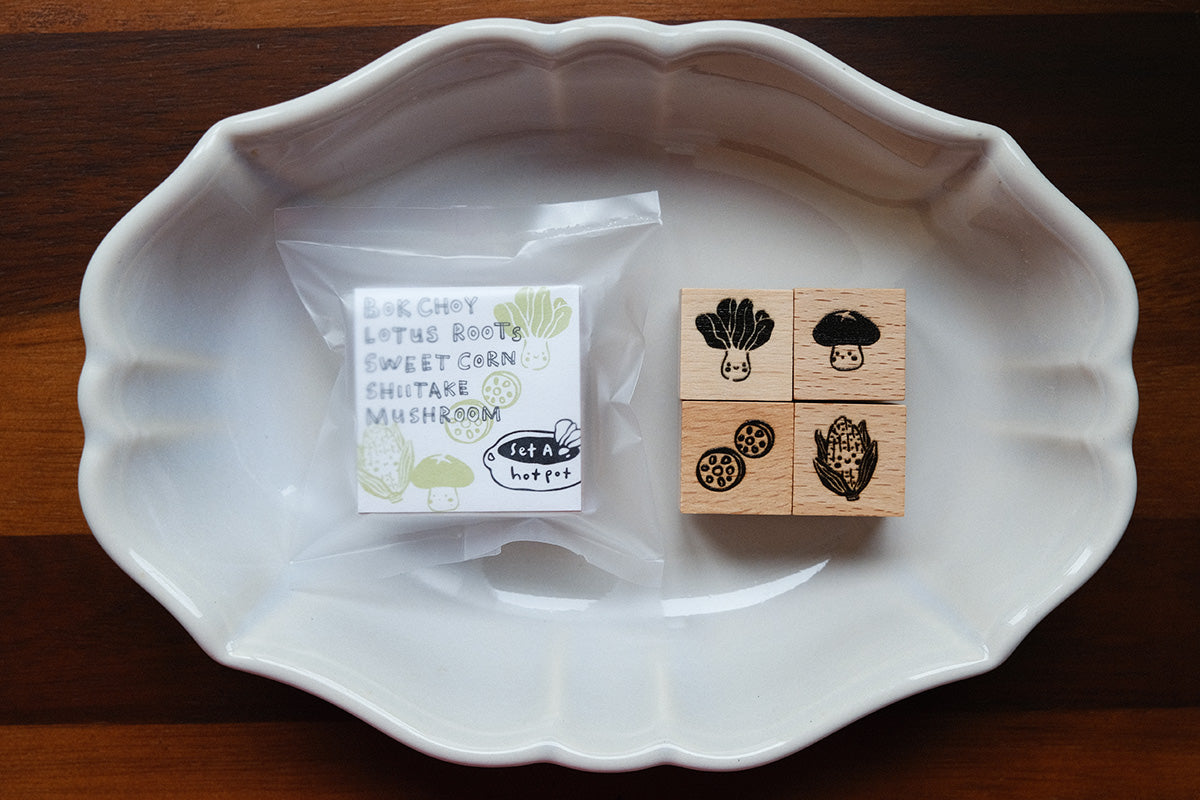 Hotpot Lover Ingredients: Rubber Stamps Set