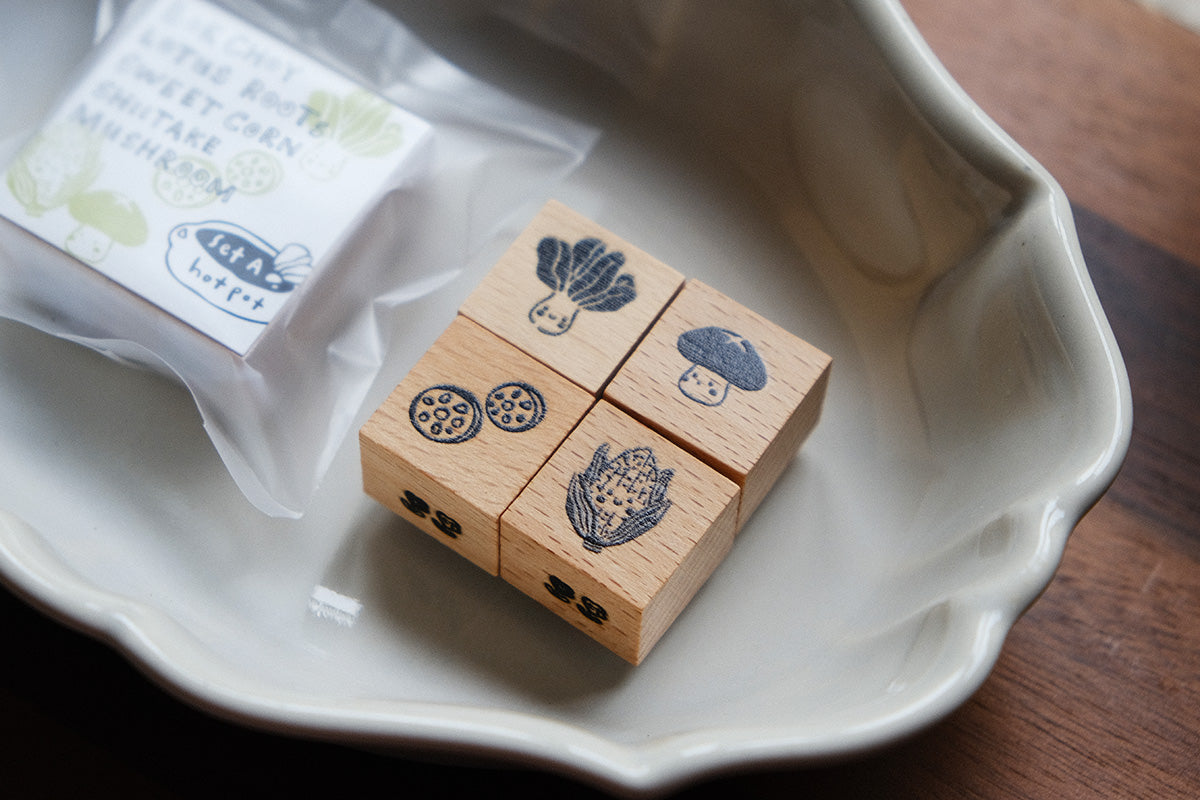 Hotpot Lover Ingredients: Rubber Stamps Set