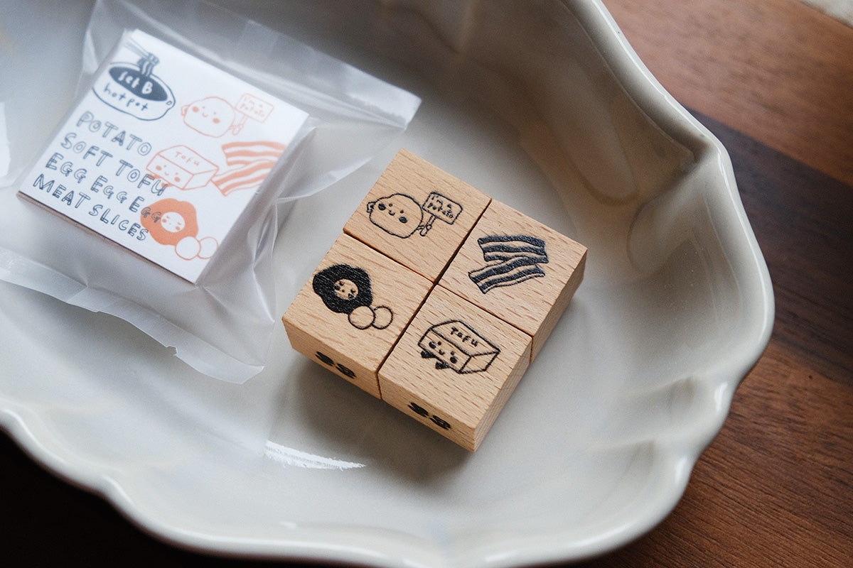Hotpot Lover Ingredients: Rubber Stamps Set