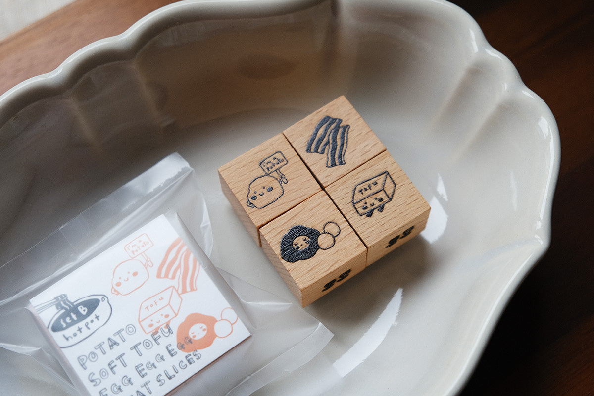 Hotpot Lover Ingredients: Rubber Stamps Set